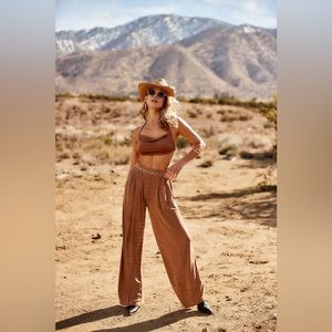NWOT 12th Tribe Marietta Bronze Crop Top and Pants